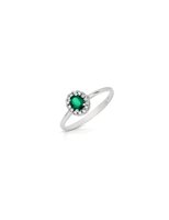 Anello Donna Oro Donna in Oro bianco Smeraldo DHAE7879.006-14